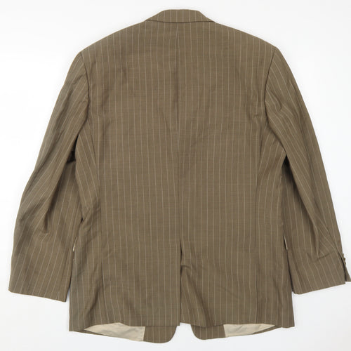 International Menswear Brown Striped Blazer Size 40R