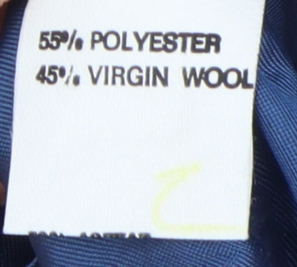 Di Caprio Men's Blue Blazer, Size 44S, Single-Breasted