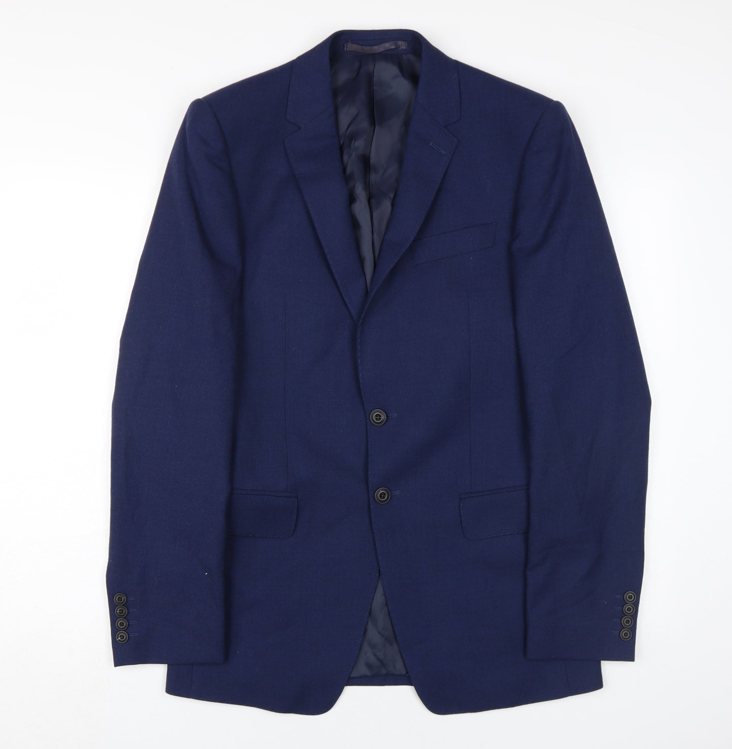 Marks and Spencer Men's Blue Wool Blazer 36L