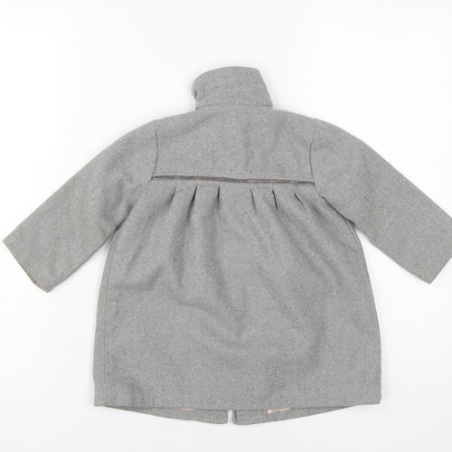Mamas & Papas Girls Grey Basic Coat 18-24 Months