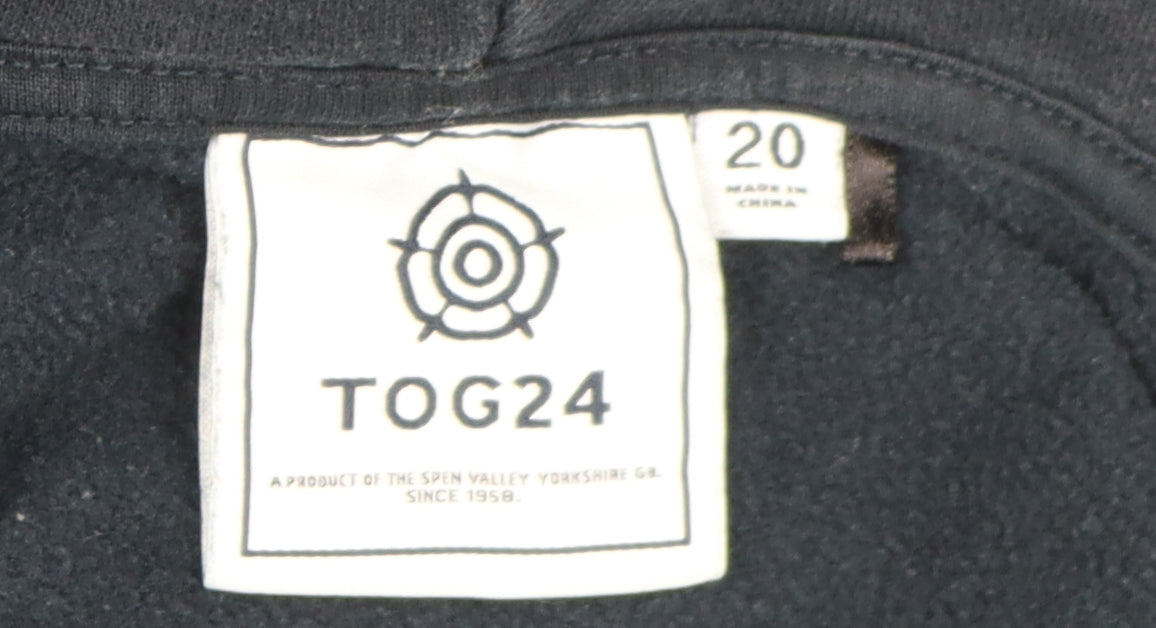 TOG24 Women's Black Full Zip Hoodie Size 20