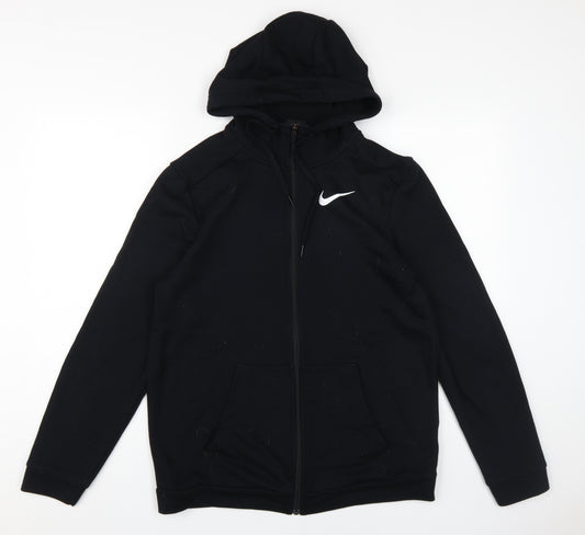 Nike Men's Black Full Zip Hoodie - Medium