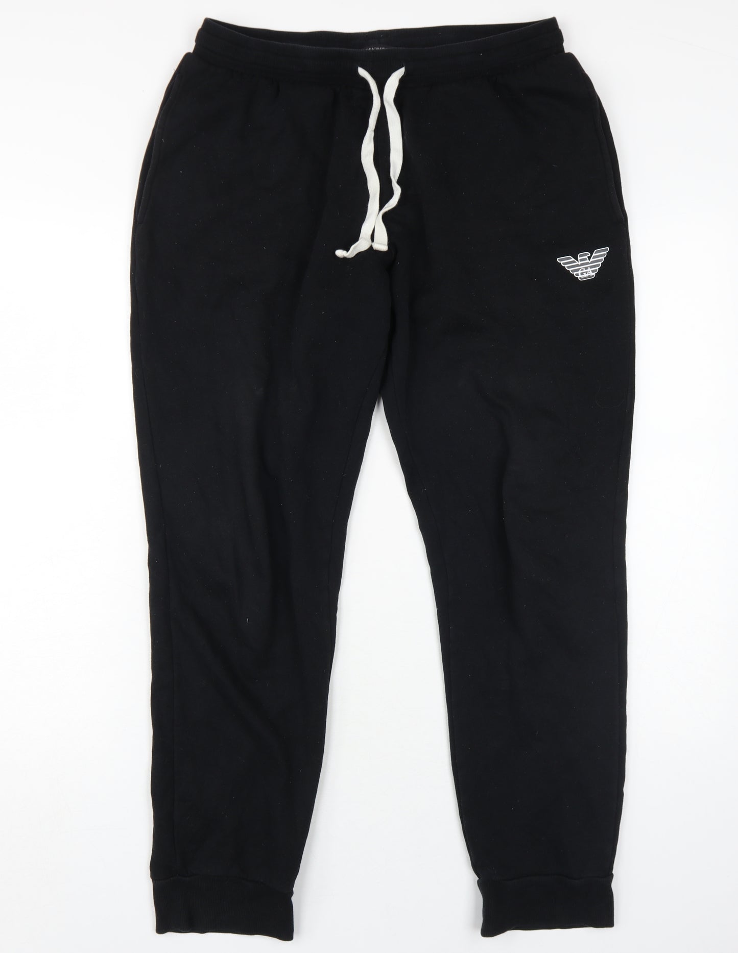 Emporio Armani Men's Black Jogger Pants L
