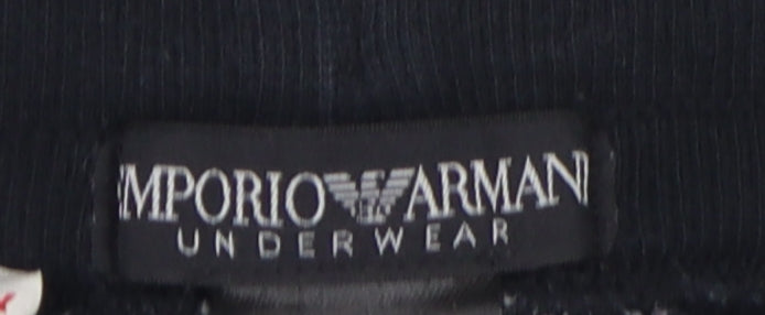 Emporio Armani Men's Black Jogger Pants L