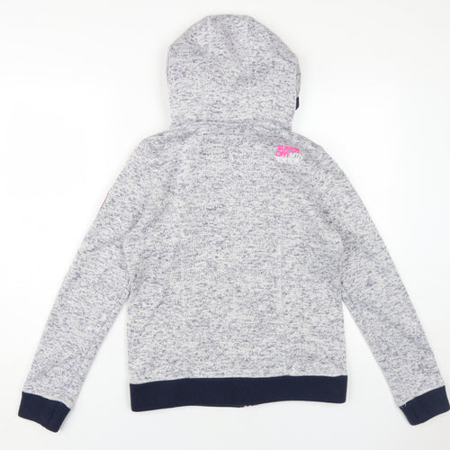 Superdry Women's Grey Full Zip Hoodie, M, Casual