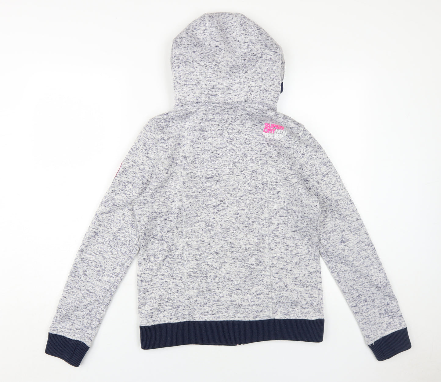 Superdry Women's Grey Full Zip Hoodie, M, Casual