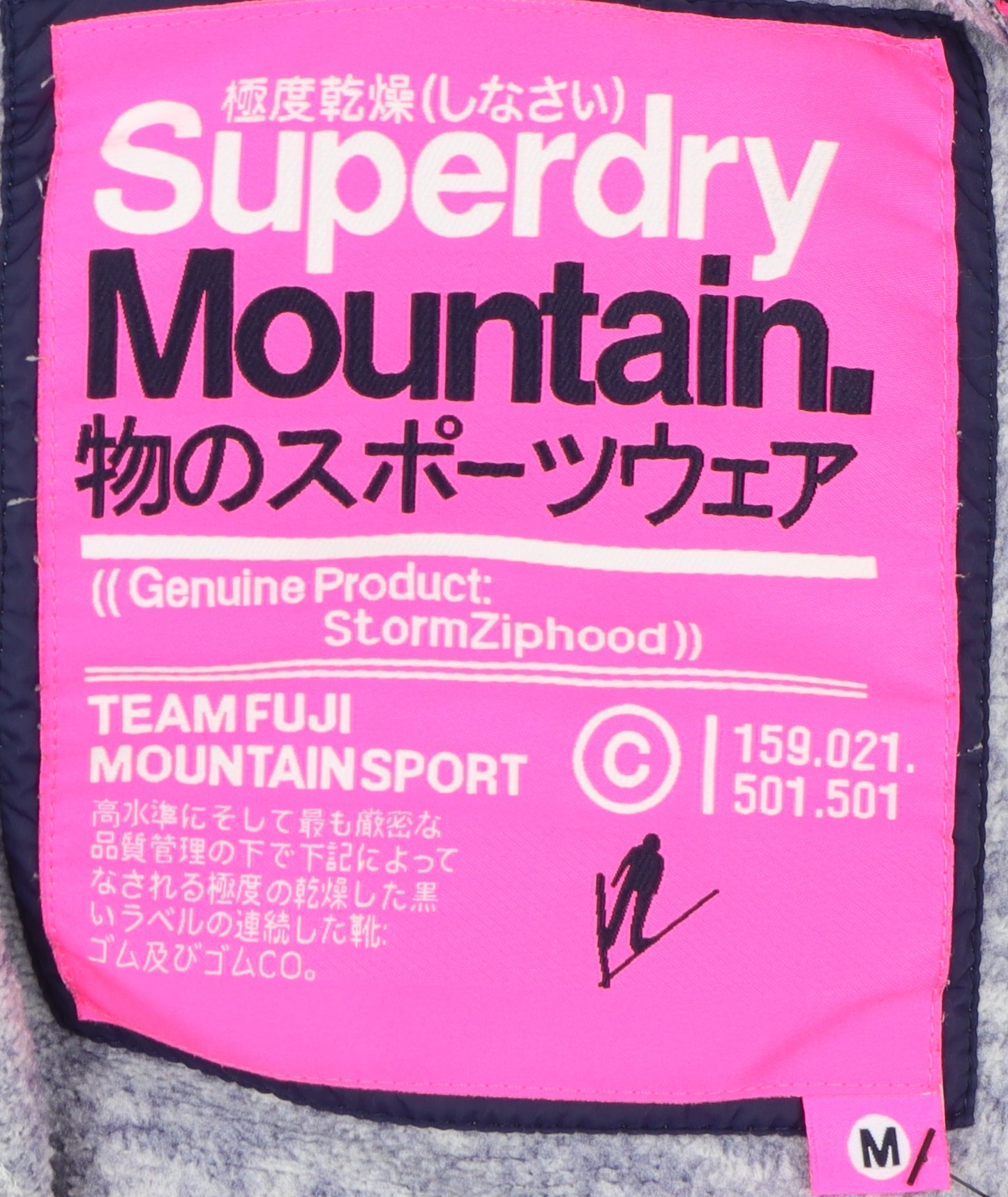 Superdry Women's Grey Full Zip Hoodie, M, Casual