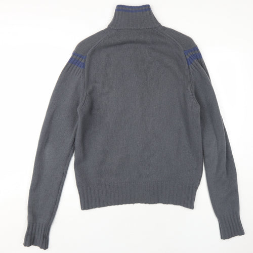 Diesel Men's Grey Full Zip High Neck Jumper XL