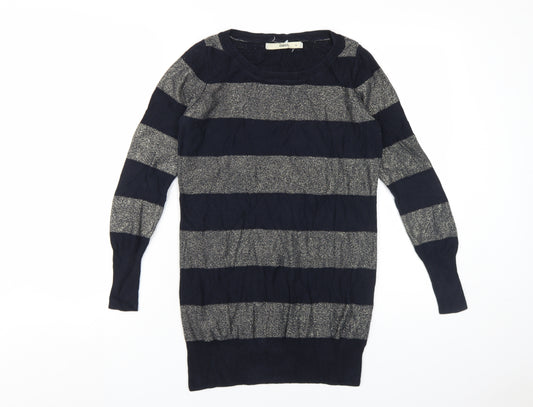 Oasis Women's Black XS Striped Jumper