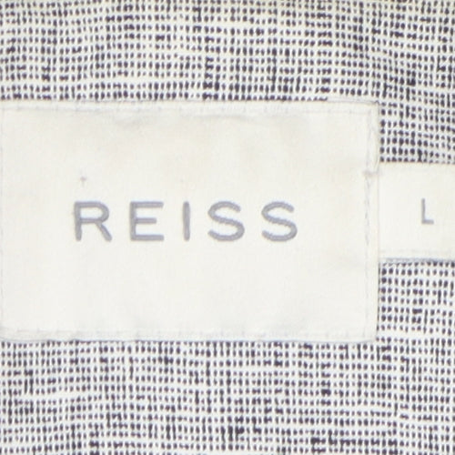 Reiss Women's Grey Trench Coat, Size L, Classic Style