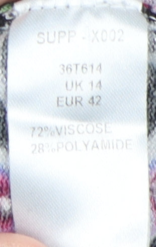 Kaleidoscope Women's Black Floral Pullover Jumper Size 14