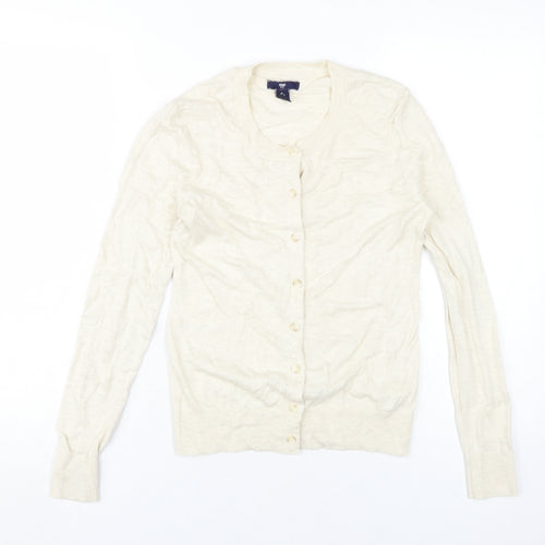 Gap Women's White XS Cardigan, Button Accents
