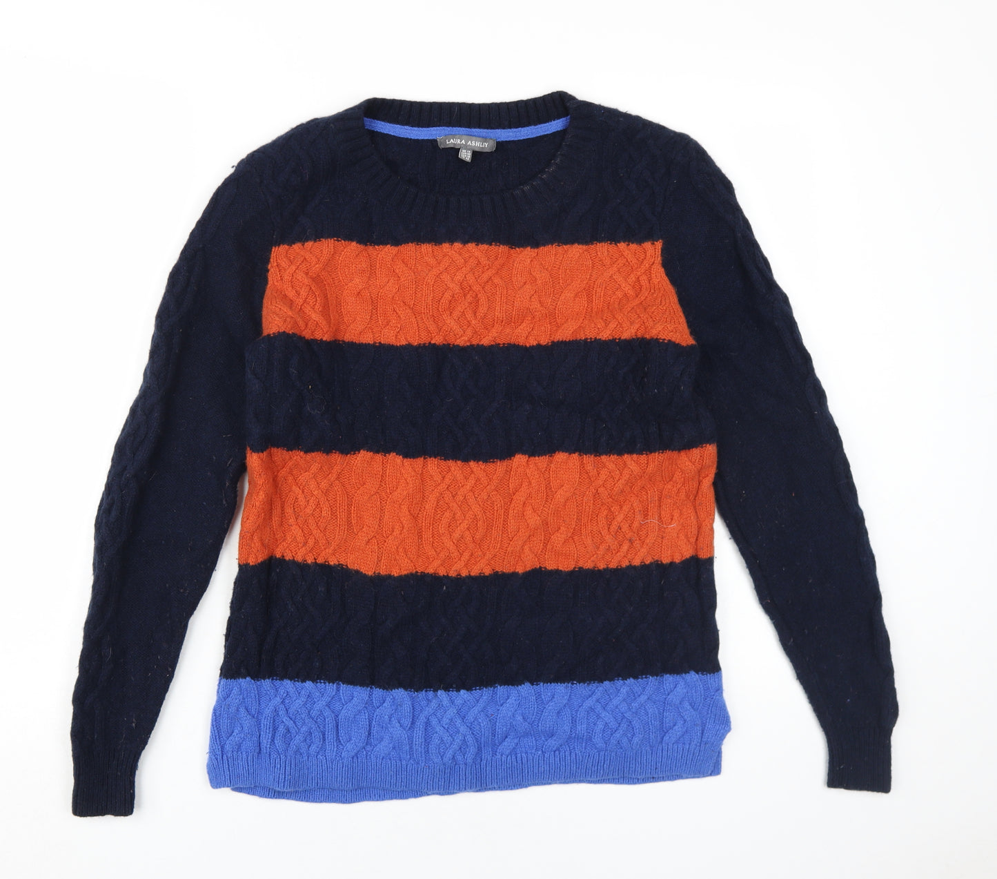 Laura Ashley Women's Multicoloured Stripe Jumper, Size 14