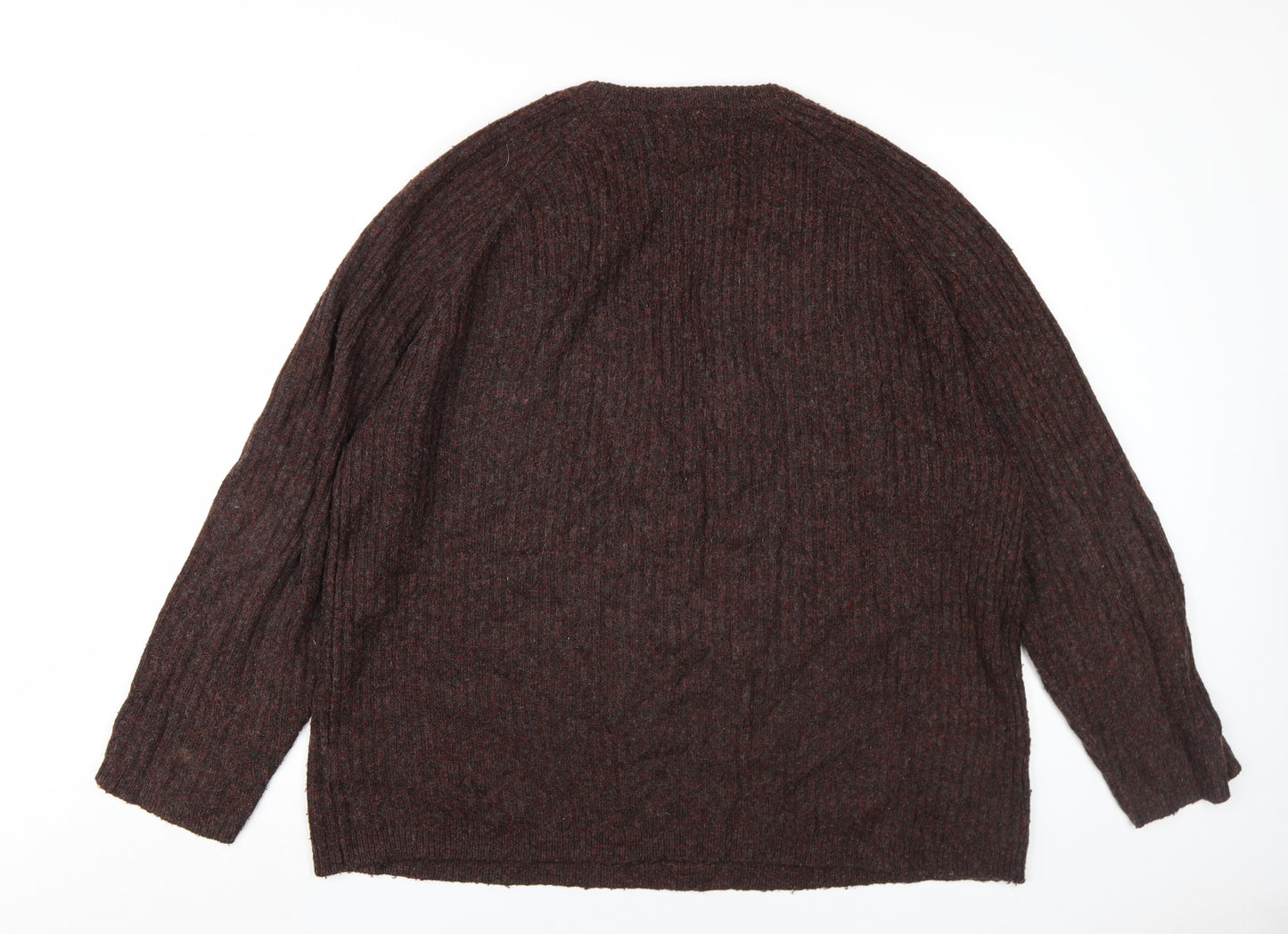 Red Herring Men's Brown XL Ribbed Pullover Jumper