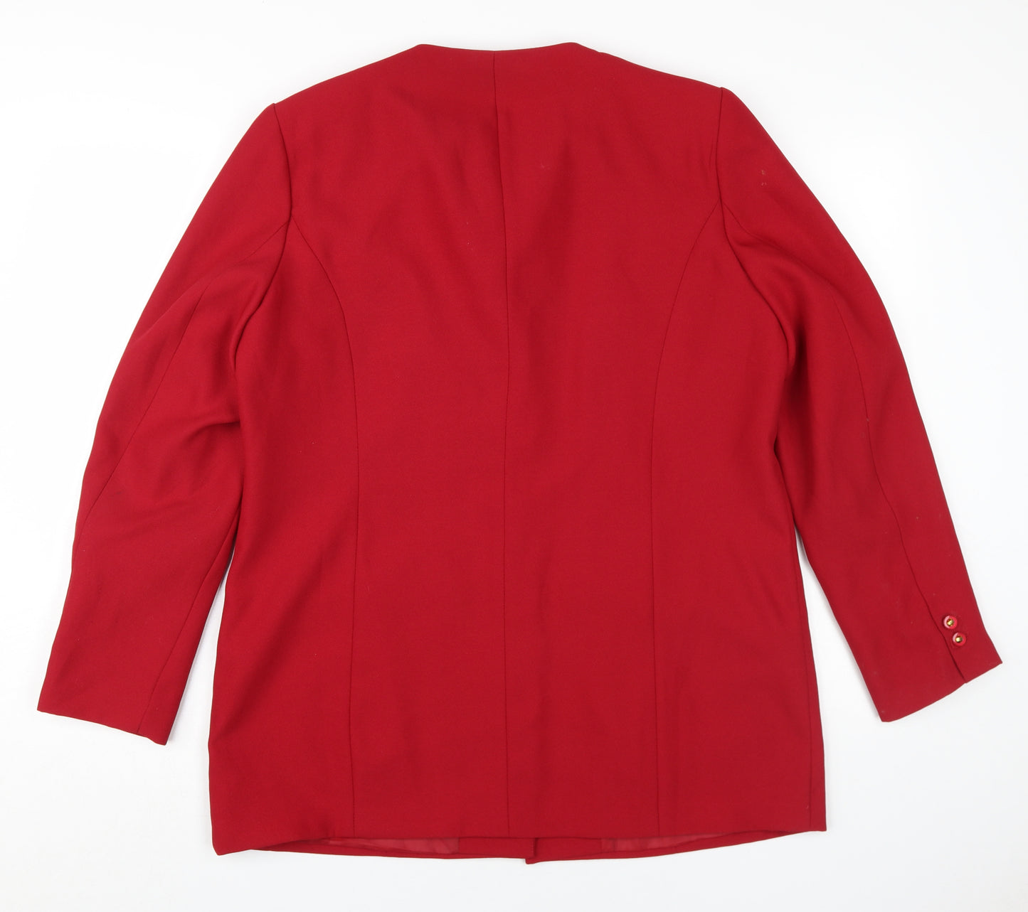 Daxon Women's Red Buttoned Jacket UK 16