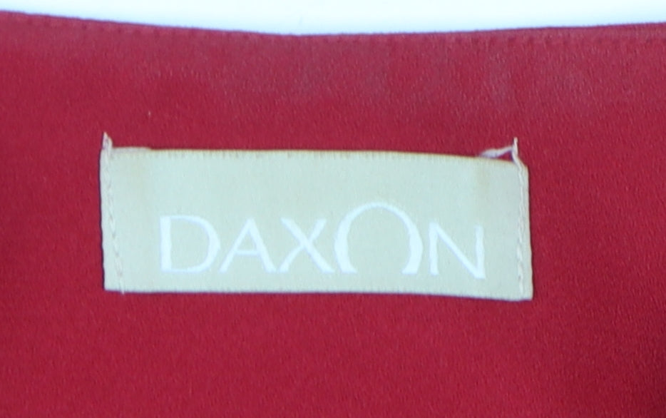 Daxon Women's Red Buttoned Jacket UK 16