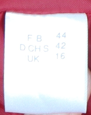 Daxon Women's Red Buttoned Jacket UK 16
