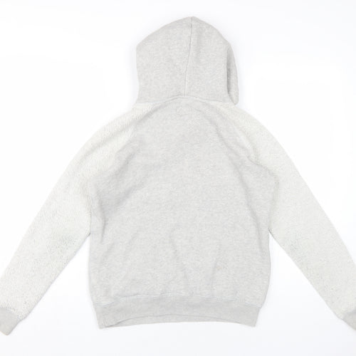 Jack Wills Women’s Grey Pullover Hoodie, Size 8