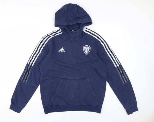 Adidas Blue Men's Hoodie, Medium, Graphic Sport Style