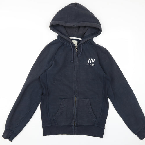 Jack Wills Men's Blue Full Zip Hoodie, Size S