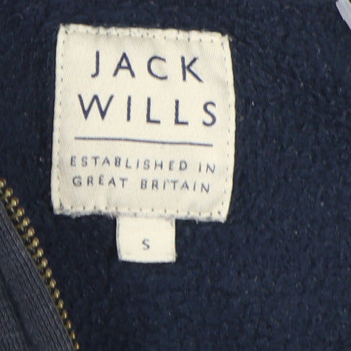 Jack Wills Men's Blue Full Zip Hoodie, Size S