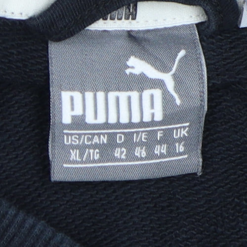 Puma Unisex Black XL Full Zip Sweatshirt