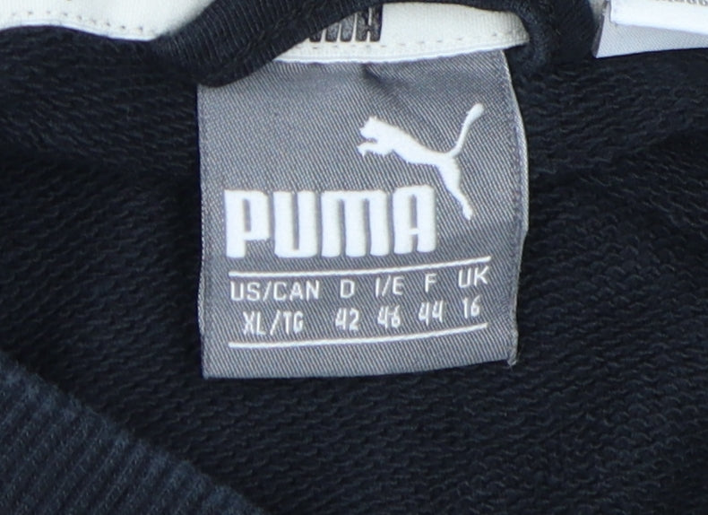 Puma Unisex Black XL Full Zip Sweatshirt