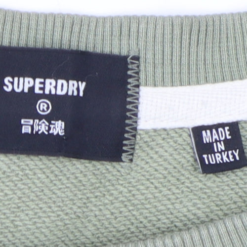 Superdry Men's Green Crew Neck Pullover Sweatshirt 2XL