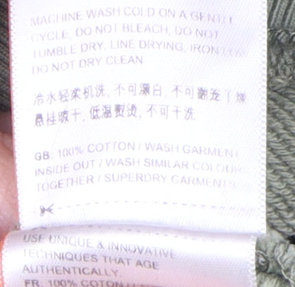 Superdry Men's Green Crew Neck Pullover Sweatshirt 2XL