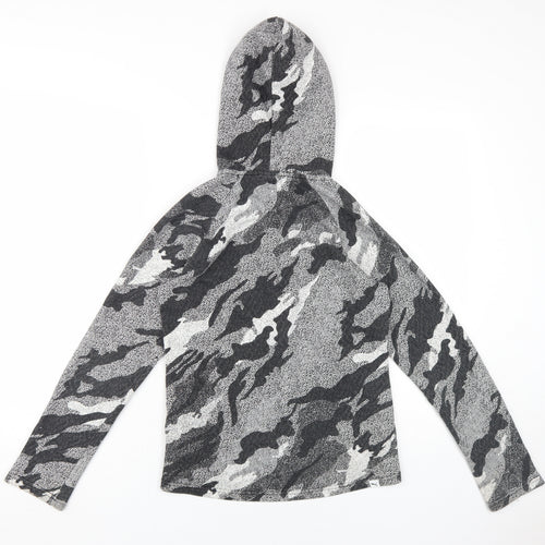 Puma Boys Grey Camouflage Full Zip XL Hoodie