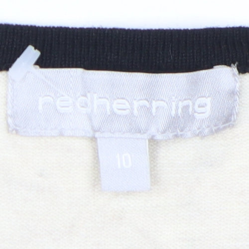 Red Herring Beige Women's 3/4 Sleeve Pullover Jumper