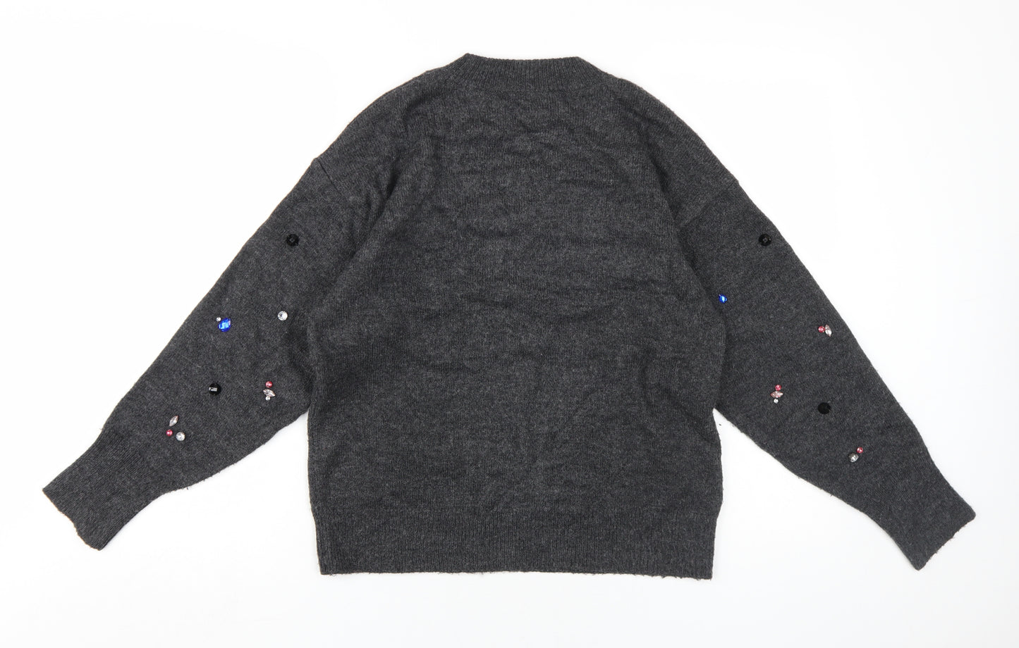Warehouse Women's Grey Pullover Jumper, Size 8