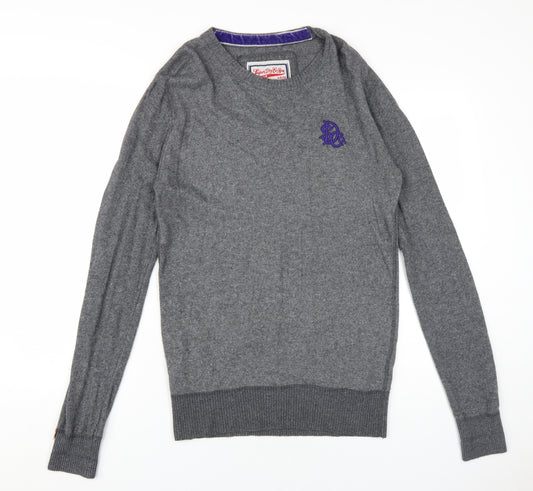 Superdry Men's Grey Pullover Jumper Size S