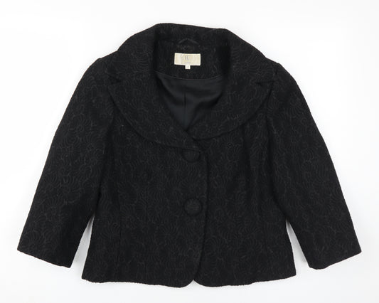 CC Women’s Black Petite Classic Jacket, Size 12