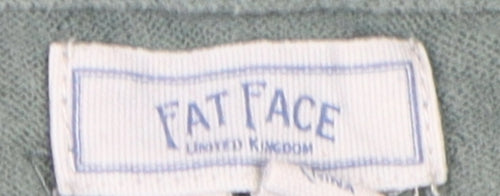 Fat Face Women's Green Floral Pullover Jumper Size 8