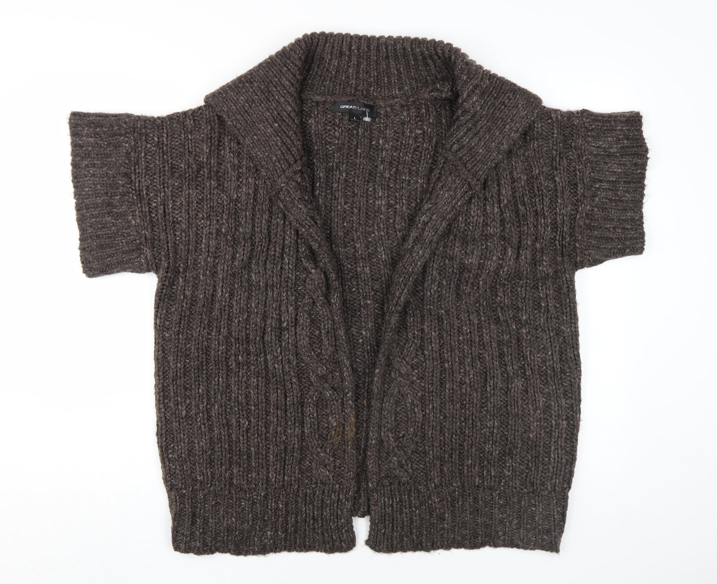 Great Plains Women's Brown Knit Cardigan L