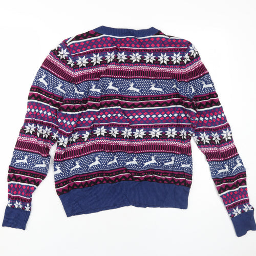 Mantary Women's Multicolour Christmas Cardigan Size 14