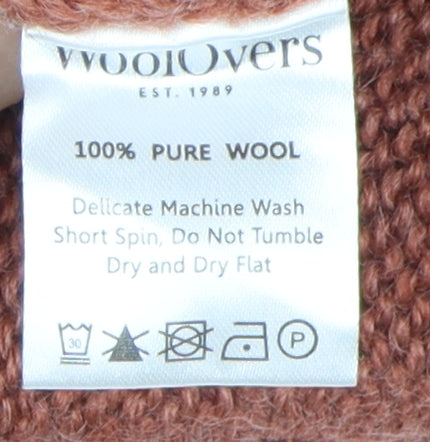 WoolOvers Women's XL Brown Fair Isle Pullover Jumper