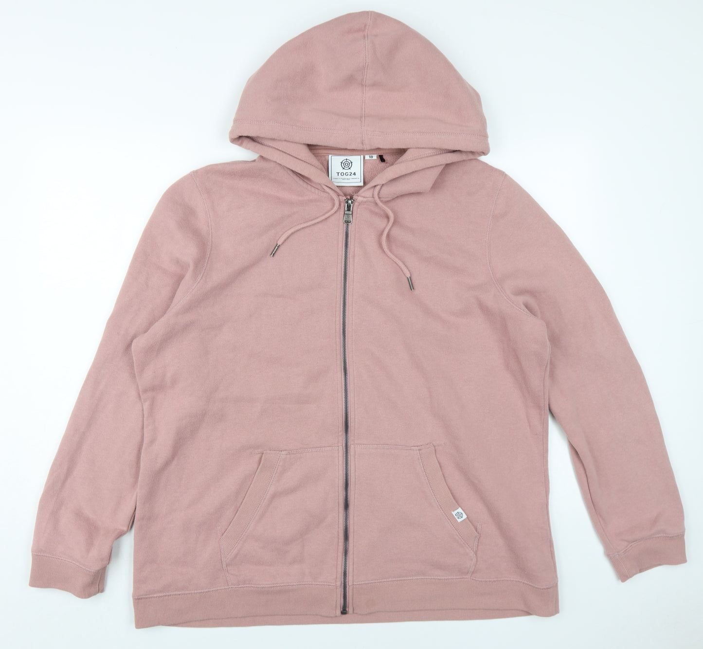 TOG24 Pink Full Zip Women's Hoodie Size 18