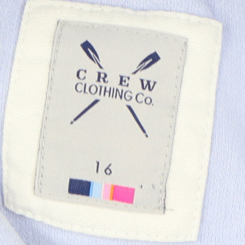 Crew Clothing Women's Blue Pullover Hoodie Size 16