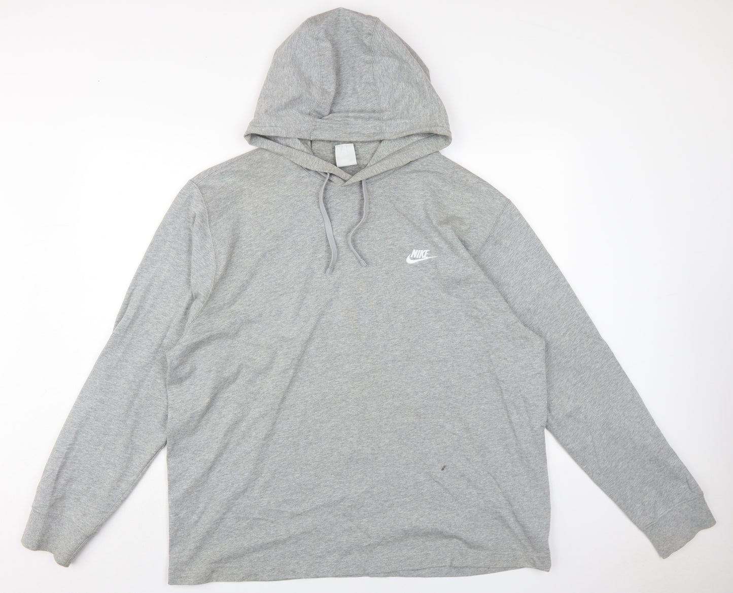 Nike Men's Grey XL Logo Pullover Hoodie