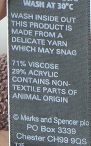 Per Una Women's Pink V-Neck Pullover Jumper Size 16