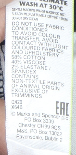 Marks & Spencer Men's Blue Slim Jeans Size 34