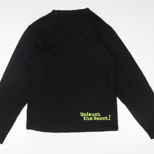 Monster Men's Black Long Sleeve T-Shirt, Size S