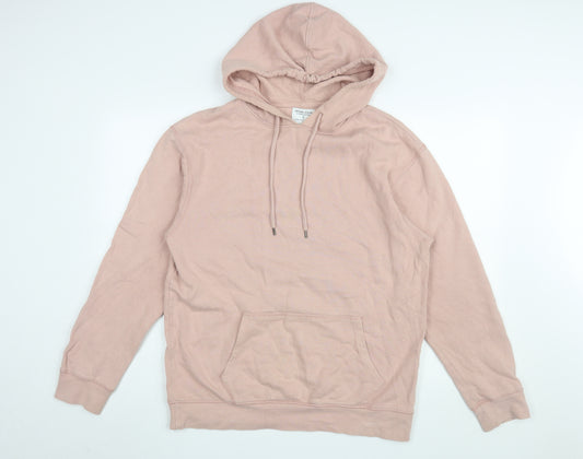 Shore Leave Men’s Pink Pullover Hoodie, Size M, Regular Fit