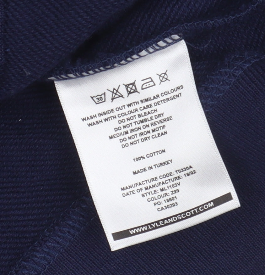 Lyle & Scott Men's Blue Varsity Jacket XL