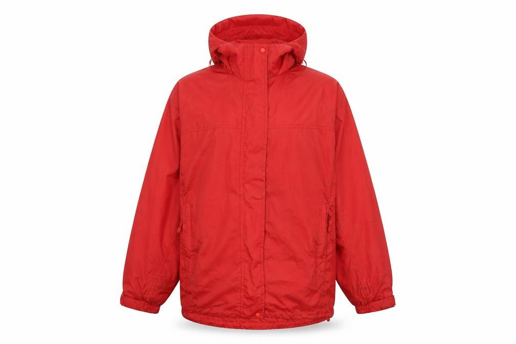 Front view of Bronte Men’s Red Hooded Parka Jacket M Sized Casual Outdoor