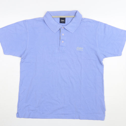 Cotton Traders Men's Blue Polo Shirt Size M