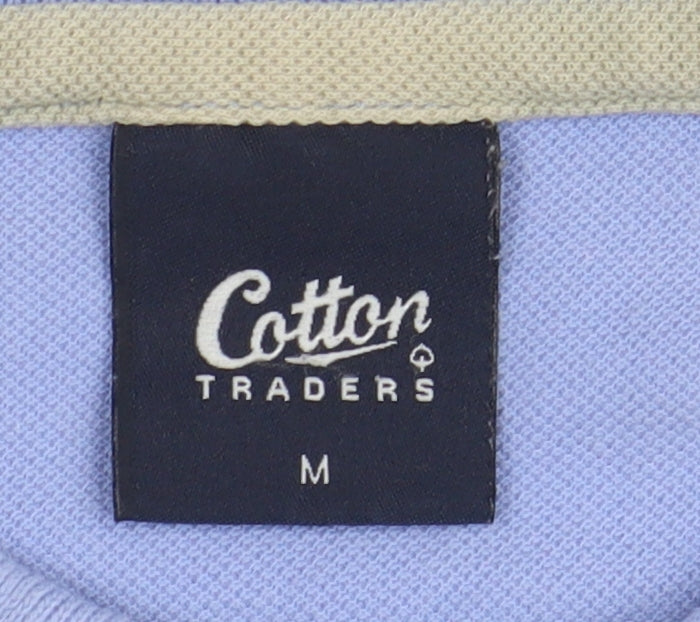 Cotton Traders Men's Blue Polo Shirt Size M