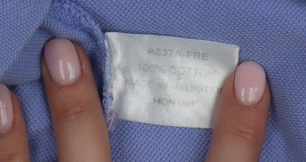 Cotton Traders Men's Blue Polo Shirt Size M